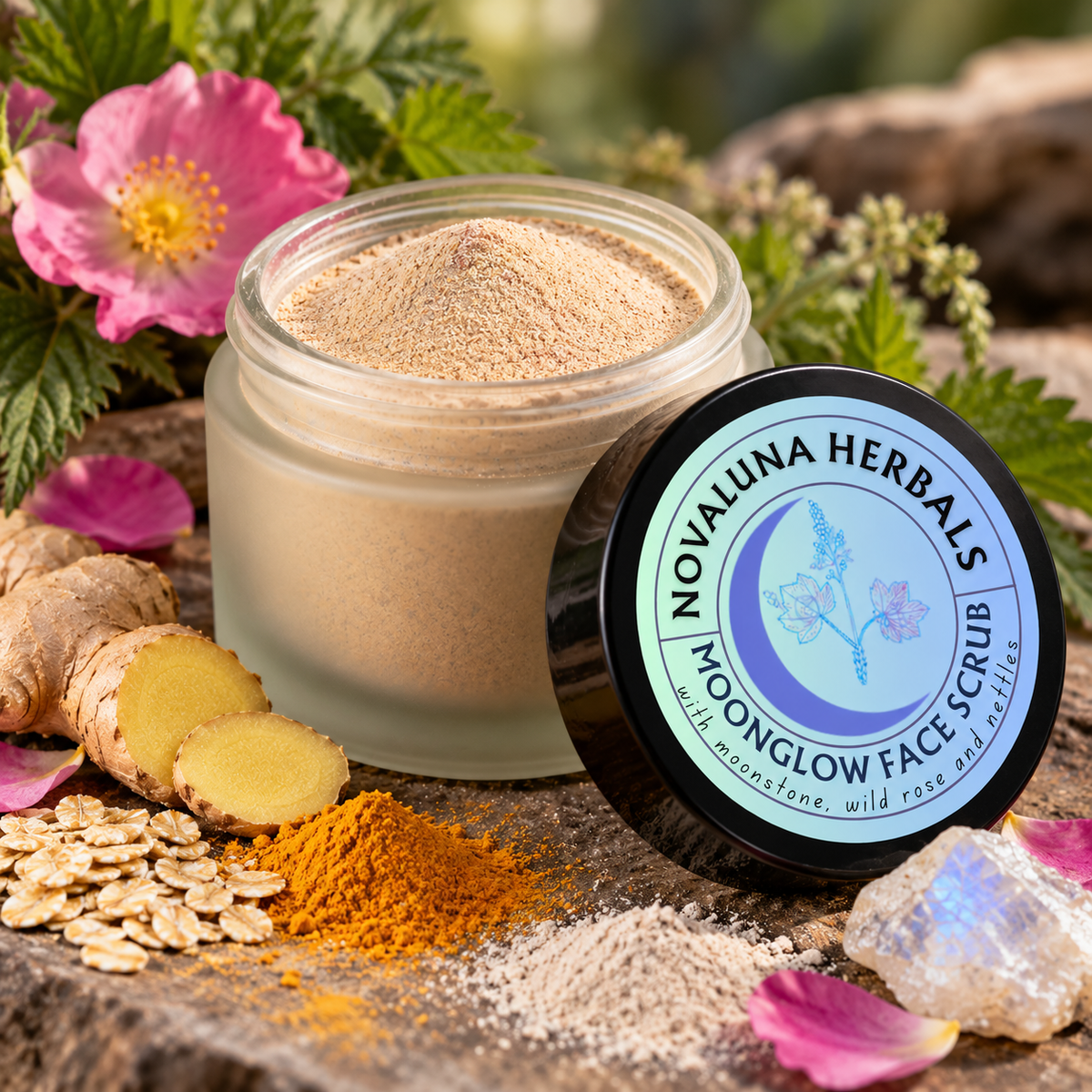 Moon Glow Botanical Face Scrub
